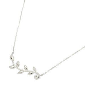 TIFFANY Co Paloma Picasso Olive Green Leaf Vine Necklace